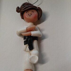Brand New Handmade Vintage Karate Ornament